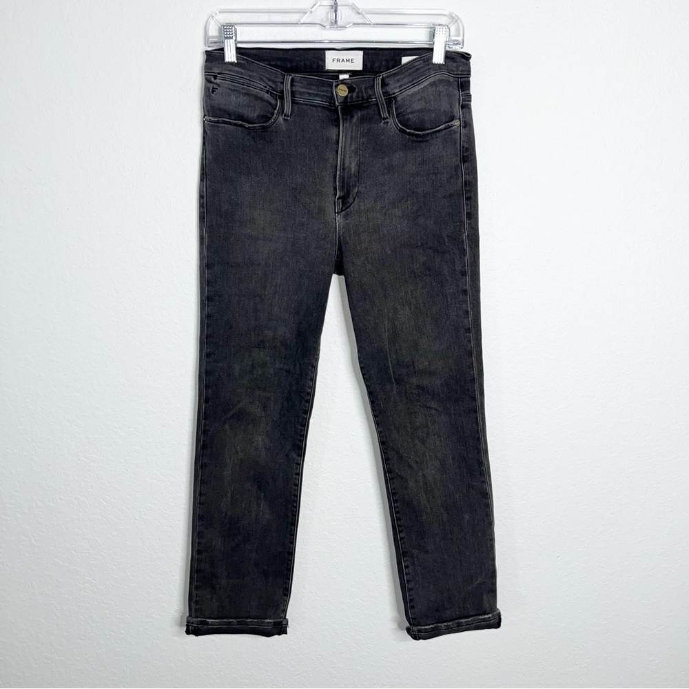 Frame Le High Straight Jeans Women’s 29 Gray High Rise CL